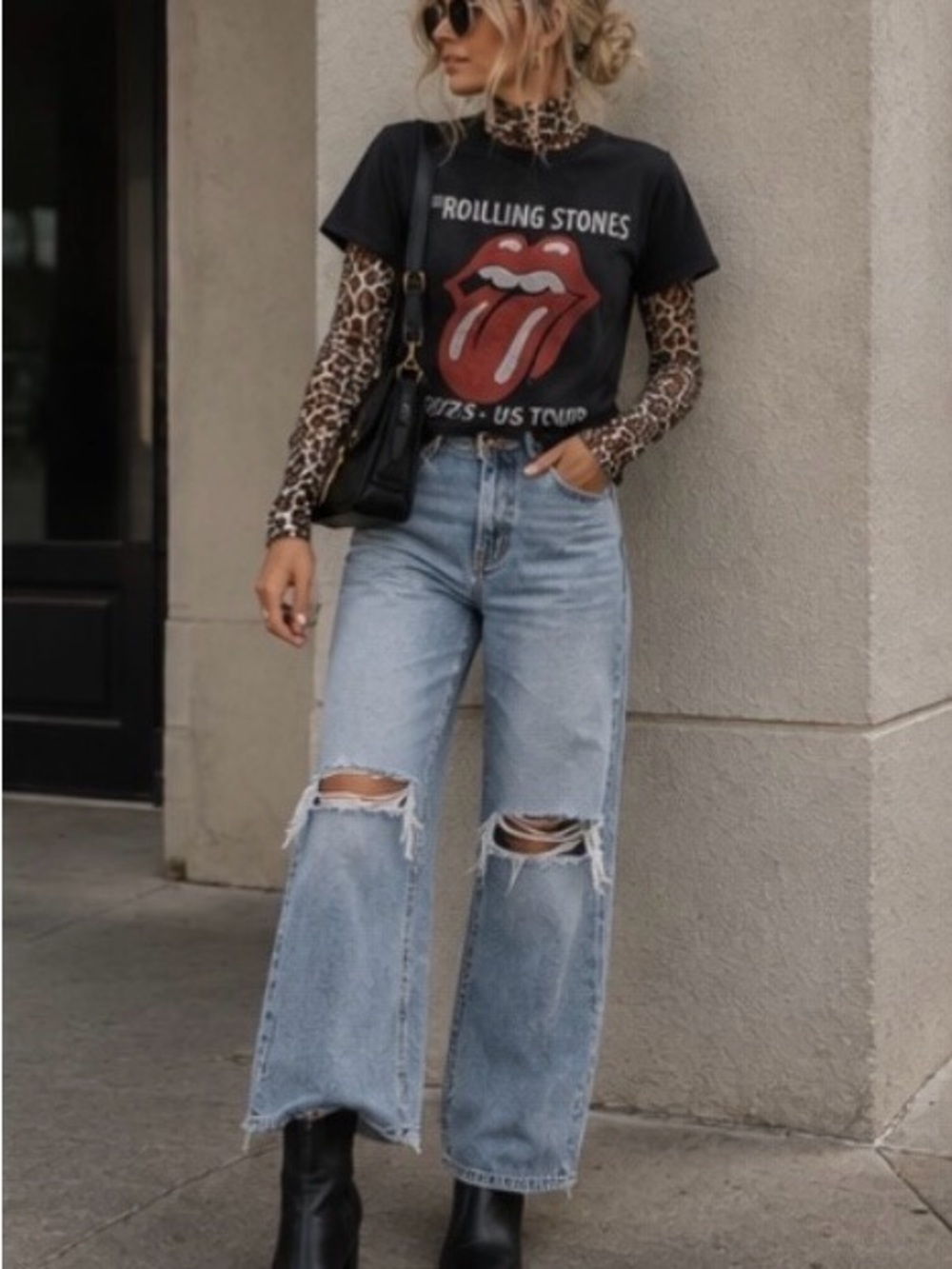 the Rolling Stones black graphic tee - Picture 2 of 8